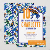 Invitation Poison tropical Grenouille de grenouille Anniversa (Devant / Derrière)