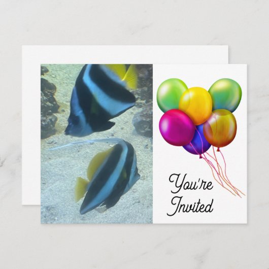 Invitation Poisson (Devant / Derrière)