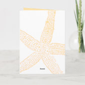 Invitation Poisson Beige Poisson Épée Jaune Orange Personnali (Dos)