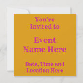 Invitation Poisson cactus rose (Dos)