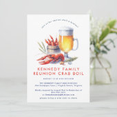 Invitation Poisson-crâne rouge - Réunion familiale à basse te (Debout devant)