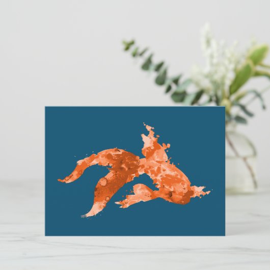 Invitation poisson doré (Debout devant)