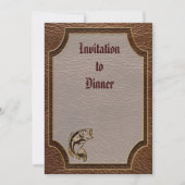 Invitation Poisson en cuir (Devant)