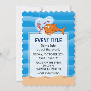 Invitation Poisson et appât en amour