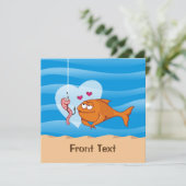 Invitation Poisson et appât en amour (Debout devant)