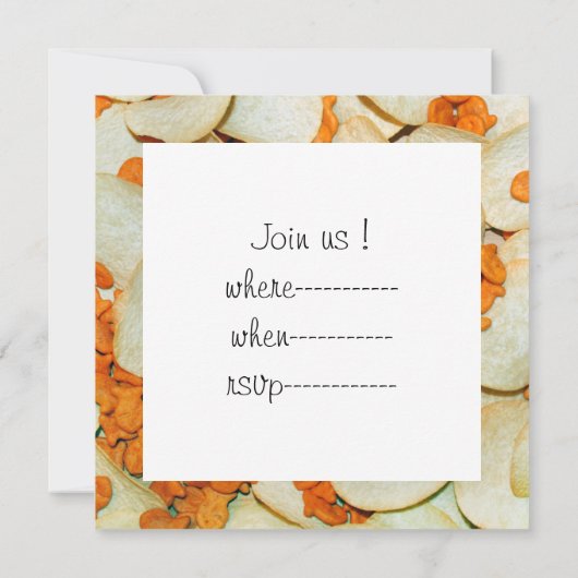 Invitation Poisson Et Chips (Dos)