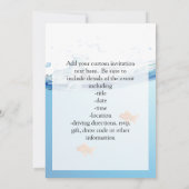 Invitation Poisson rouge sous l'aquarium aquatique (Dos)