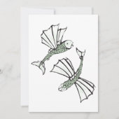 Invitation Poisson volant Main Tirée Océan Créature (Devant)