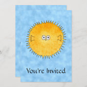 Invitation Poissons de porc-épic (Devant / Derrière)