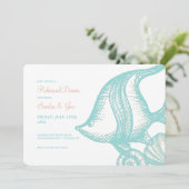 Invitation Poissons et Coquillages (Debout devant)