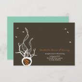 Invitation Poissons qui s'embrassent Coraux Plage Mariage fan (Devant / Derrière)