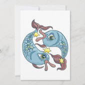 Invitation Poissons Zodiac Horoscope (Devant)