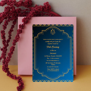 Invitation Poite Janeu Upanayanam Hindu Fil Sacré Floral