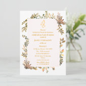 Invitation Poite Janeu Upanayanam Hindu Saint Thread Blue Gol (Debout devant)