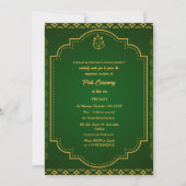 Invitation Poite Janeu Upanayanam Hindu Saint Thread Floral (Devant)