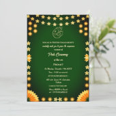 Invitation Poite Janeu Upanayanam Hindu Saint Thread Floral (Debout devant)