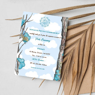 Invitation Poite Janeu Upanayanam Hindu Saint Thread Papillon