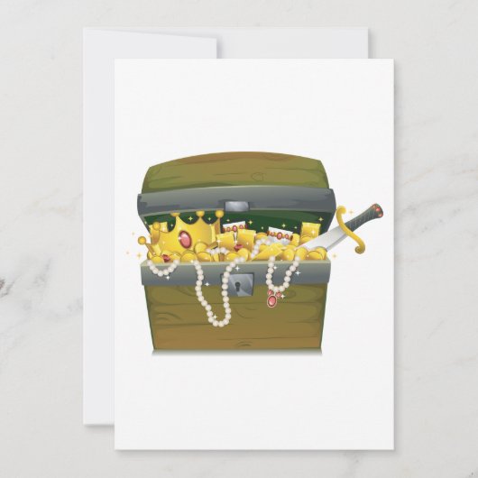 Invitation Poitrine au trésor (Devant)