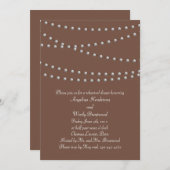 Invitation Poitrine de perles pour le dîner de répétition Bro (Devant / Derrière)