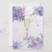 Invitation Poitrine pourpre de la tourbe Brunch & Bubbly (Dos)