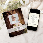 Invitation Poitrine rose Boot Boot Occidental Décès Anniversa