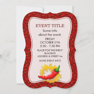 Invitation Poivre avec flamme