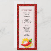 Invitation Poivre avec flamme (Dos)