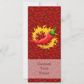 Invitation Poivre avec flamme (Devant)