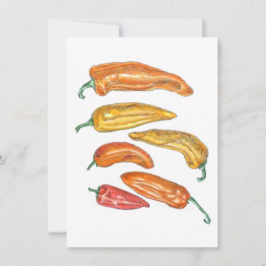 Invitation Poivrons doux (Devant)