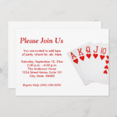 Invitation Poker (Devant / Derrière)