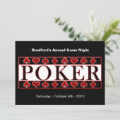 INVITATION POKER - NUIT DE JEU (Debout devant)