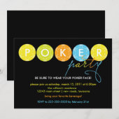Invitation Poker Party (Devant / Derrière)
