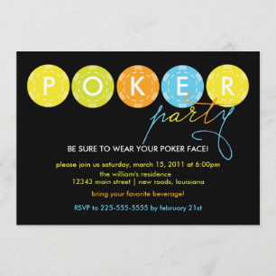 Invitation Poker Party