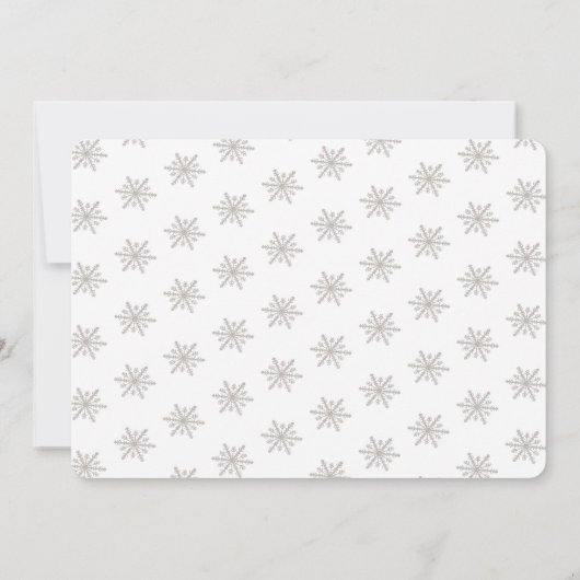 Invitation Polar Bear Winter Wonderland Bleu Anniversaire (Dos)