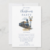 Invitation Polar Express Train Christmas Party (Devant)