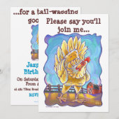 Invitation Pôle de fête au poulet (Devant / Derrière)