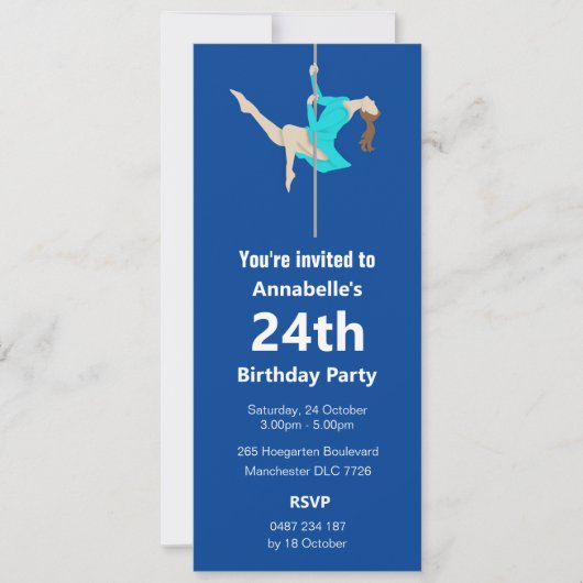 Invitation Pole Fitness (Devant)