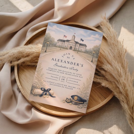 Invitation Police Academy Badge Ceremony Graduation