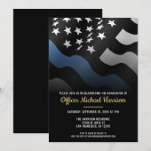 Invitation Police Academy Graduation Law Enforcement Officer (Devant / Derrière)