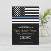 Invitation Police Academy Graduation Law Enforcement Officer (Debout devant)