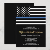 Invitation Police Academy Graduation Law Enforcement Officer (Devant / Derrière)