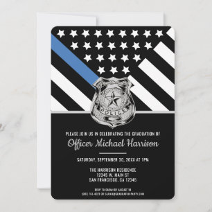Invitation Police Academy Police Law Enforcement Party