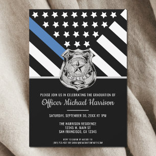 Invitation Police Academy Police Law Enforcement Party
