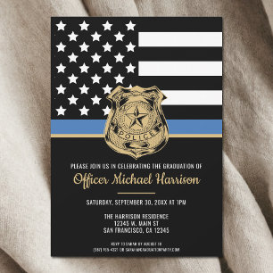 Invitation Police Academy Police Law Enforcement Party
