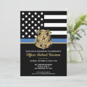 Invitation Police Academy Police Law Enforcement Party (Debout devant)