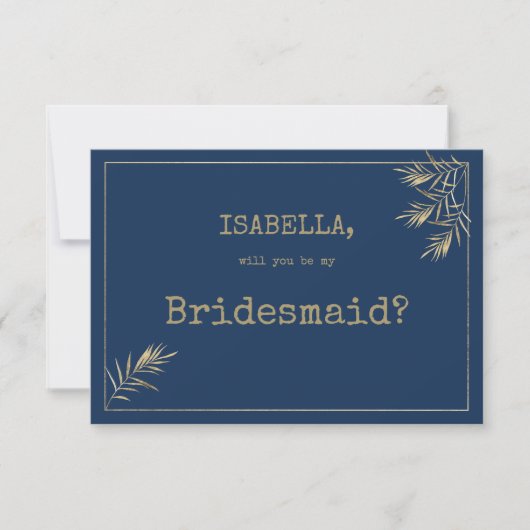 Invitation Police Bridesmaid (Devant)