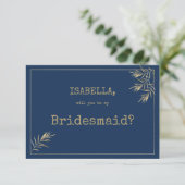 Invitation Police Bridesmaid (Debout devant)