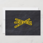 Invitation Police Cop Policeman fête d'anniversaire (Dos)