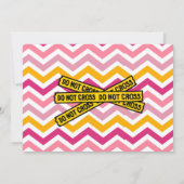 Invitation Police de Girl Pink Anniversaire (Dos)