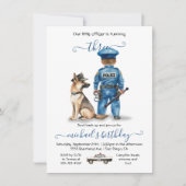 Invitation Police de la ville fête d'anniversaire (Devant)